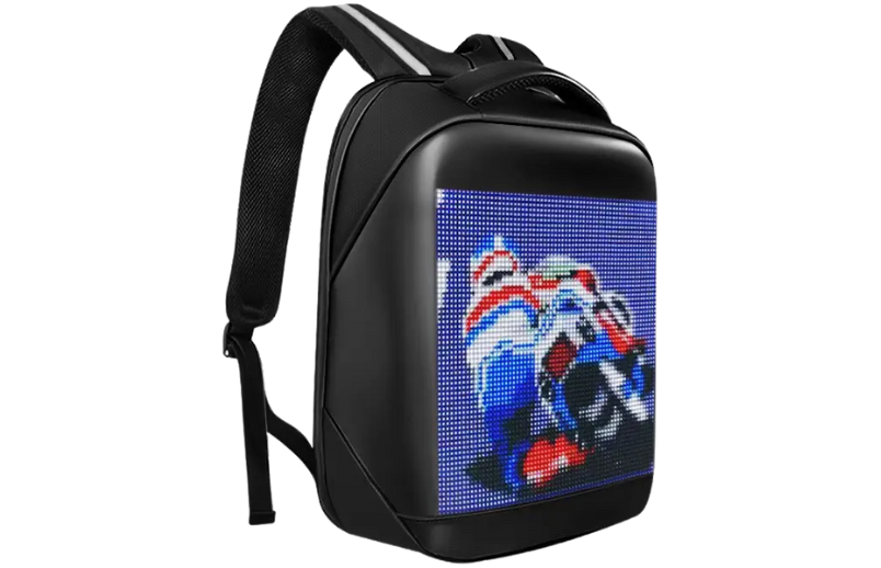 Lentes LED controlados por app o manualmente.